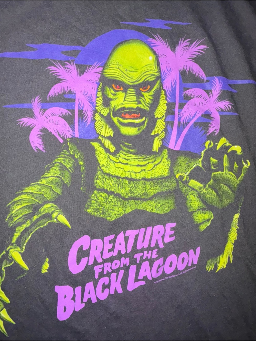 Old Navy Gray Creature From The Black Lagoon Graphic Tee T‑Shirt Men's XL - Picture 2 of 12